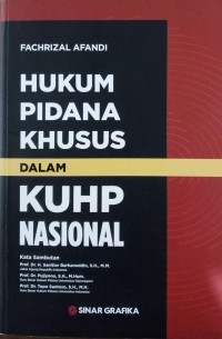 Image of Hukum pidana khusus dalam KUHP nasional