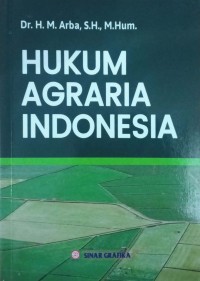 Image of Hukum agraria Indonesia