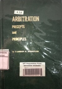 Image of Arbitration, precepts and principles