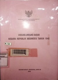 Image of Undang-undang Dasar Negara Republik Indonesia tahun 1945