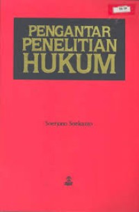 Image of Pengantar penelitian hukum