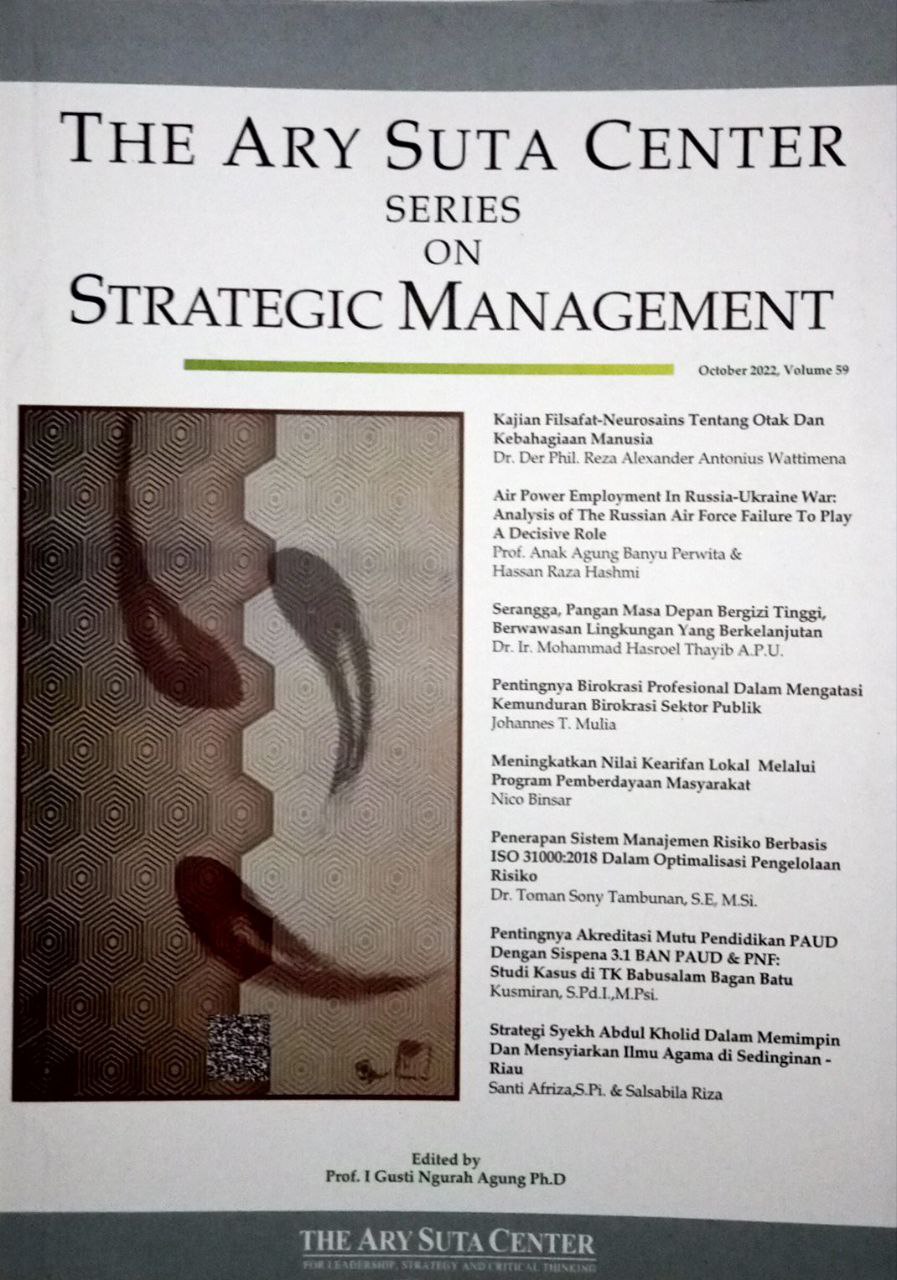 The Ary Suta Center series on Strategic Management : Oktober 2022, Vol. 59