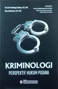 Image of Kriminologi perspektif hukum pidana