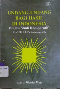 Undang-undang bagi hasil di Indonesia