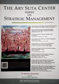 Image of The Ary Suta Center series on Strategic Management : April 2021, Vol. 53