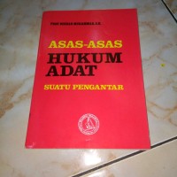 Image of Asas asas hukum adat ; suatu pengantar