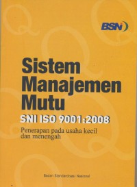 Image of Sitem Manajemen Mutu SNI ISO 9001:2008