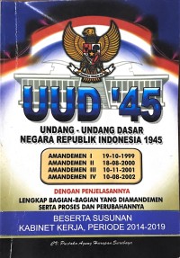 Image of UUD '45: Undang-Undang Dasar Negara Republik Indonesia 1945