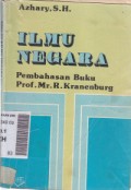 Ilmu negara ; pembahasan buku Prof. Mr. R. Kranenburg