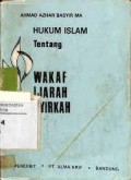 Hukum Islam tentang wakaf-ijarah-syirkah