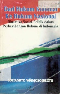 Image of Dari hukum kolonial ke hukum nasional