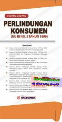 Image of Undang-Undang Perlindungan Konsumen (UU RI NO.8 Tahun 1999)