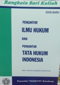 Image of Pengantar ilmu hukum dan pengantar tata hukum Indonesia  ~  FH